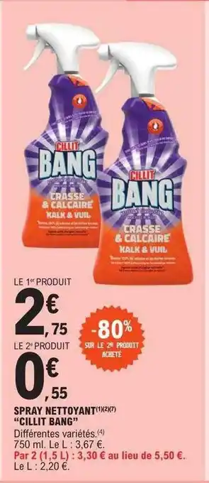 E.Leclerc Spray nettoyant offre