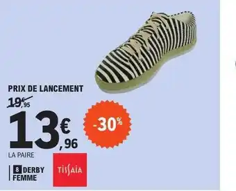 E.Leclerc Derby femme tissaia offre