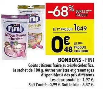 Bonbons - fini