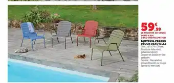 Super U Fauteuil perros décor deauville offre