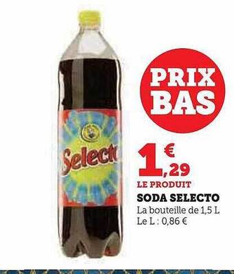 Super U Soda selecto offre