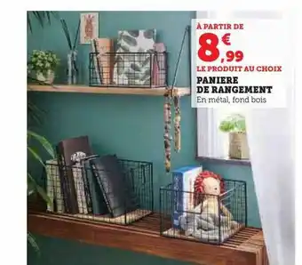 Super U Panière de rangement offre