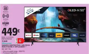 E.Leclerc Tv qled 127 cm 50 offre