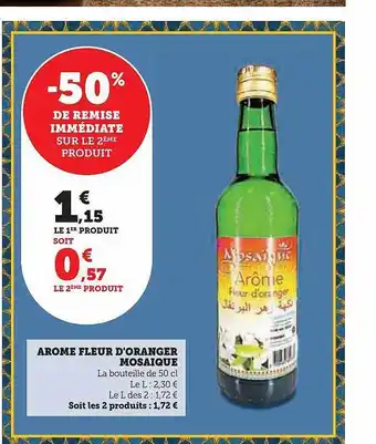 Super U Arôme fleur d'oranger mosaïque offre