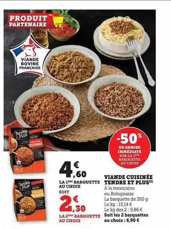 Super U Viande cuisinée tendre et plus offre