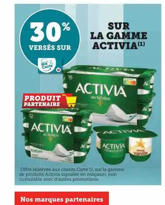 U Express La gamme activia offre