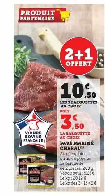 U Express Pavé mariné charal offre