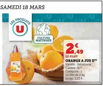 Orange à jus u