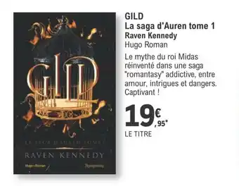 E.Leclerc GILD la saga d'auren tome 1 raven kennedy offre