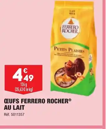 ALDI Œufs Ferrero Rocher au Lait offre