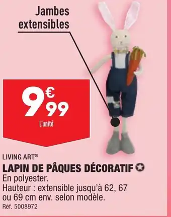 ALDI Lapin de Pâques Décoratif offre