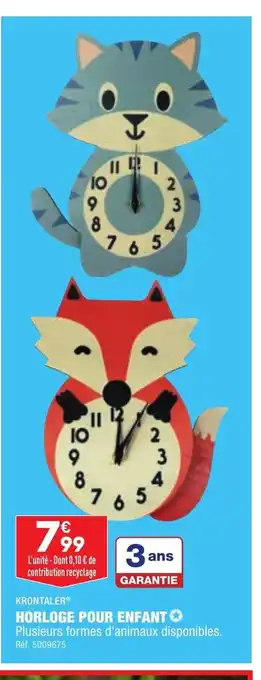 ALDI Horloge Pour Enfant offre