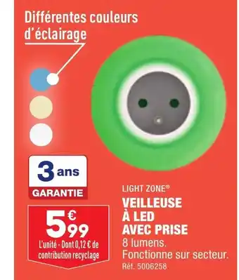 ALDI Veilleuse à LED Avec Prise offre