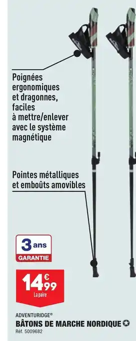 ALDI Bâtons de Marche Nordique offre