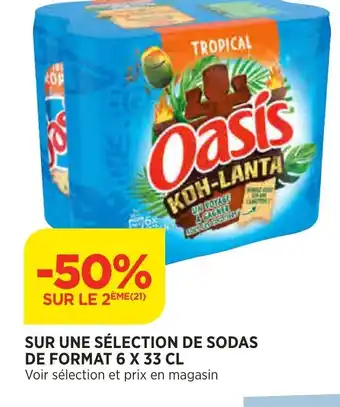 Bi1 Sur Une Sélection de Sodas de Format 6 x 33 CL offre