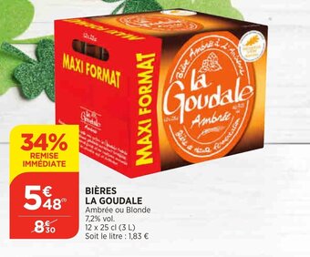 Bi1 Bières La Goudale offre