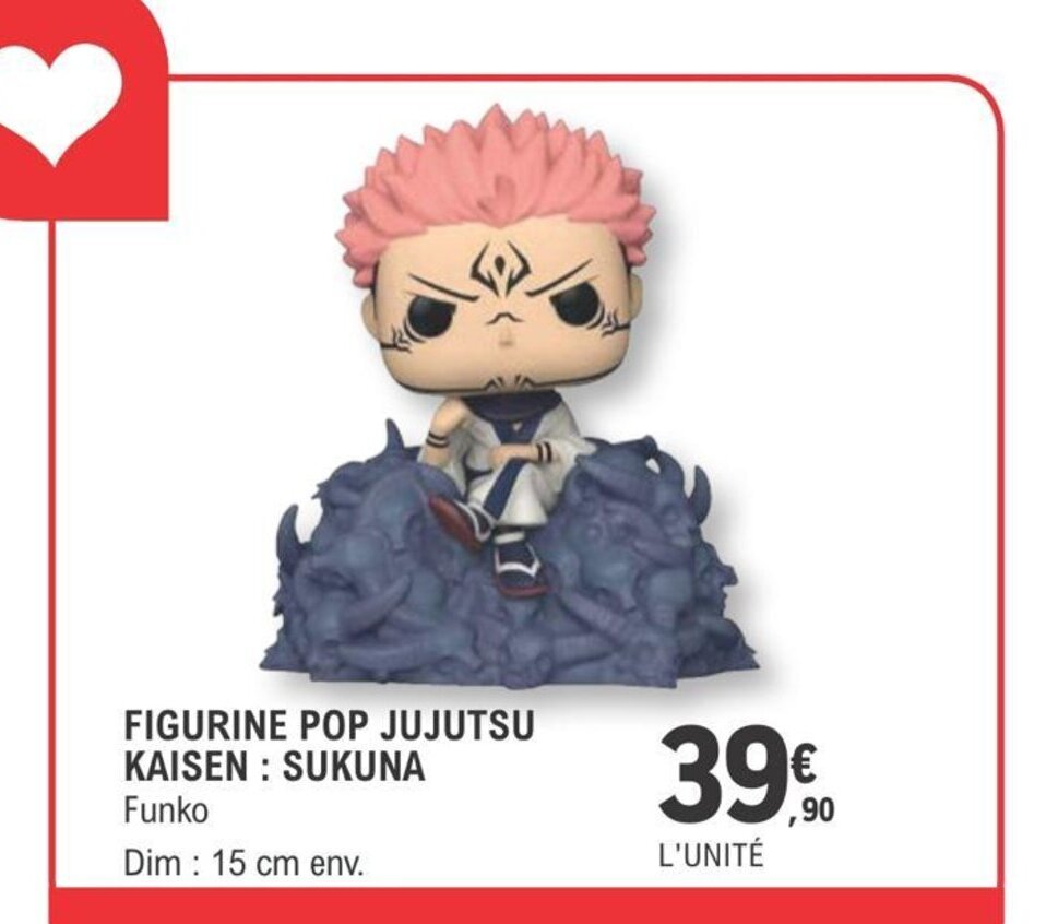 Promo Figurine Pop Jujutsu Kaisen Sukuna chez E.Leclerc