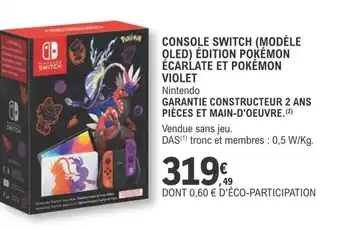 E.Leclerc Console Switch offre