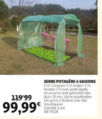 Auchan Serre Potagère 4 Saisons offre