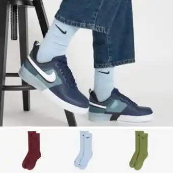 Chaussettes x3 crew solid color assorti