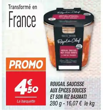 Netto Rougail Saucisse Aux èpices Douces Et Son Riz Basmati offre