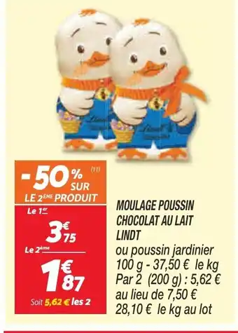 Netto Moulage Poussin Chocolat Au Lait Lindt offre