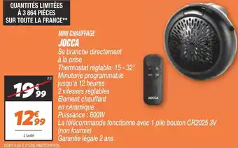 Netto Mini Chauffage Jocca offre