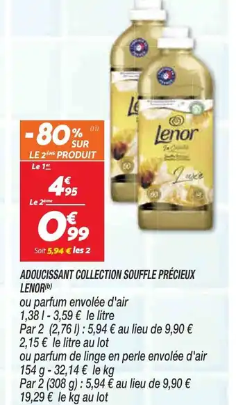 Netto Adoucissant Collection Souffle Prècieux Lenor offre
