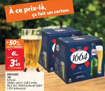 Netto Bière Blonde 1664 offre