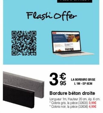 Chretien Matériaux Bordure Bèton Droite offre