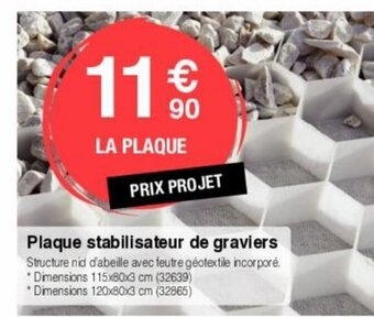 Plaque Stabilisateur De Graviers