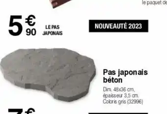 Pas japonais beton