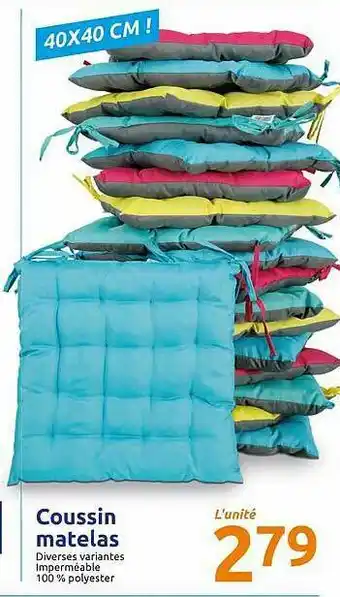 Action Coussin Matelas offre