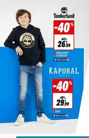 Intersport Sweatshirt à Capuche Timberland offre