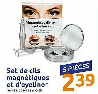 Action Set De Cils Magnétiques Et D'eyeliner offre