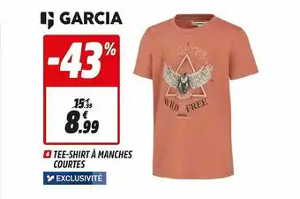 Intersport Tee-shirt à Manches Courte Garcia offre