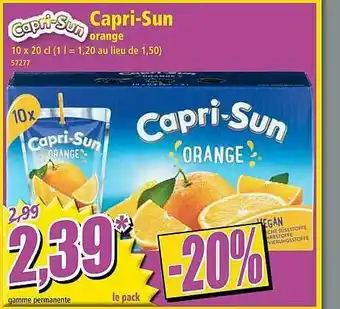 Norma Capri-sun Orange offre