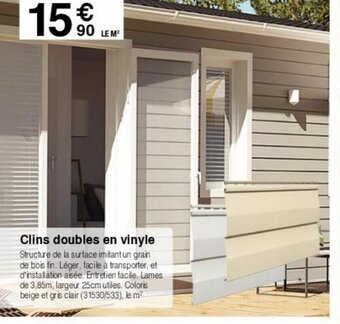 Clins doubles en vinyle