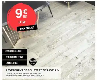 Chretien Matériaux Revêtement de sol stratifié ravello offre