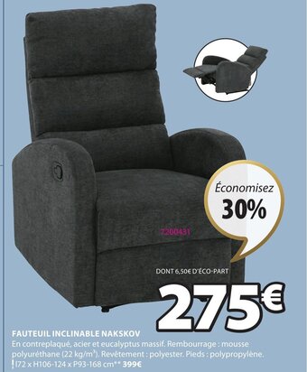 JYSK Fauteuil inclinable nakskov offre