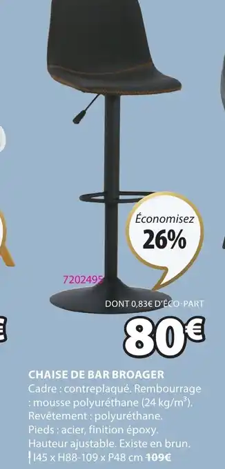 JYSK Chaise de bar broager offre