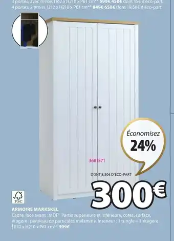 JYSK Armoire markskel offre