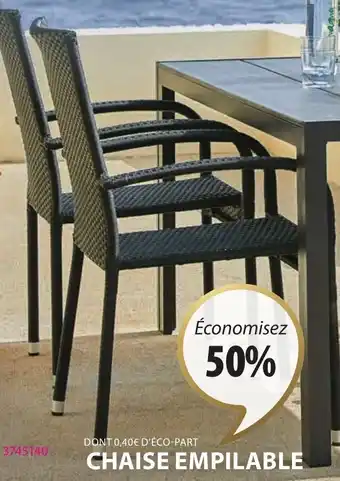 JYSK Chaise empilable gudhjem offre