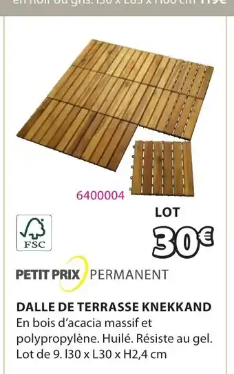 JYSK Dalle de terrasse knekkand offre