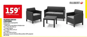 Auchan Salon Bas Chicago 4 Personnes offre