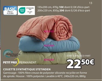 JYSK Couette synthétique Stetinden offre