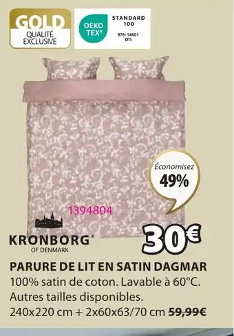 Parure de lit en satin dagmar