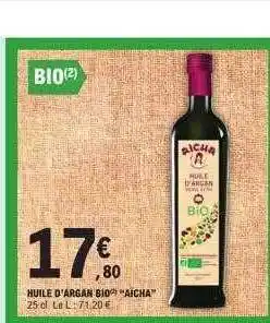E.Leclerc Huile d'argan bio offre