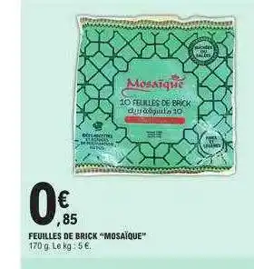 E.Leclerc Feuilles de brick offre