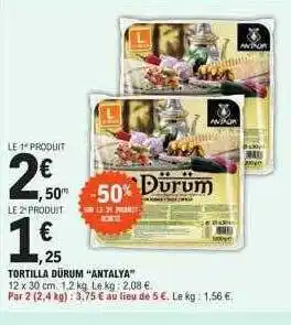 E.Leclerc Tortilla dürüm offre